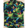 Camicia hawaii stampata in 100% poliestere